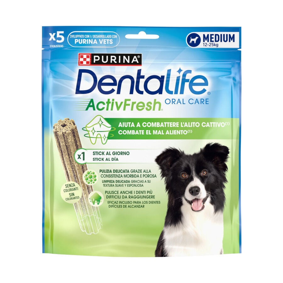 5 barritas Dentalife Snacks Dentales Medium ActivFresh para perros, , large Imagen numero 1