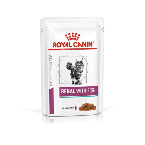12 sobres x 85 g Royal Canin Renal Pescado sobre para gatos, , large Imagen numero 1