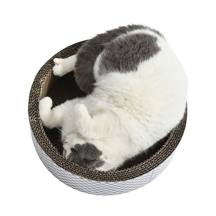 Leeby Domingo cama rascador de cart&oacute;n vichy para gatos, , large Imagen numero 6