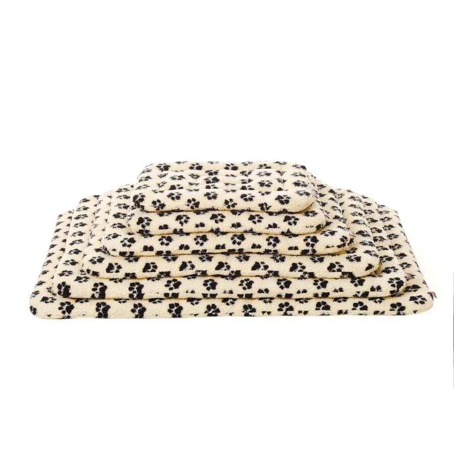 Leeby Colchoneta Suave con Estampado de Huellas para perros, , large Imagen numero 3