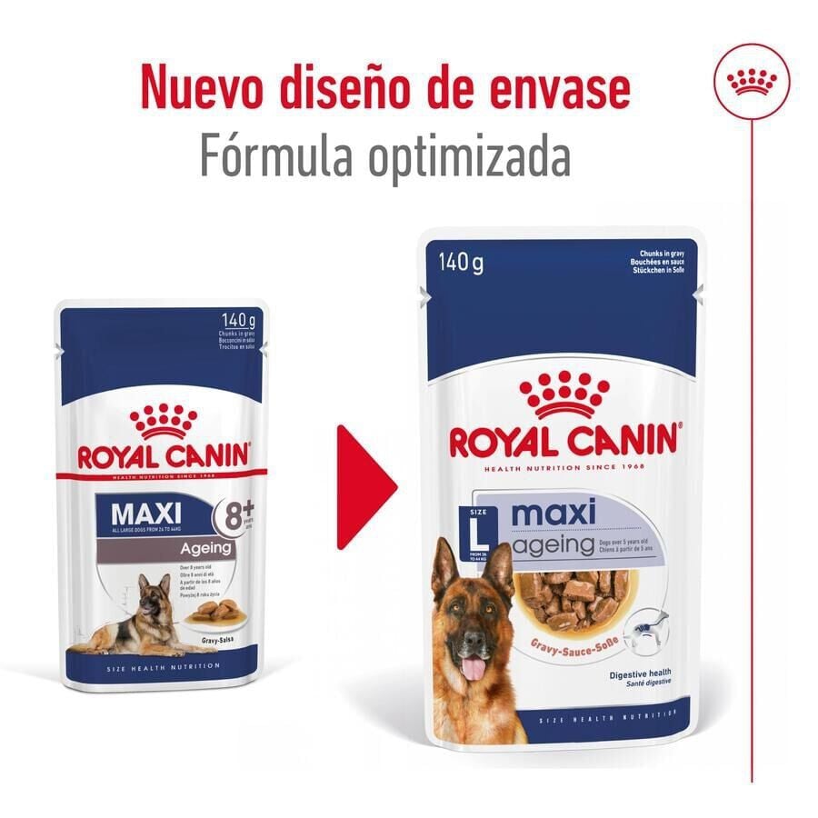 140 g Royal Canin Maxi Ageing sobre en salsa para perros&nbsp;senior, , large indicador imagen numero 2