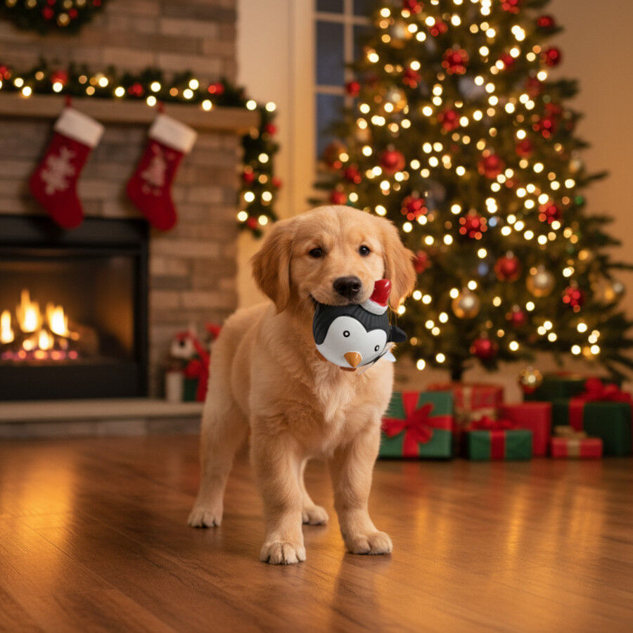 Wonder Christmas Pelota de Ping&uuml;ino Navide&ntilde;a para perros, , large indicador imagen numero 3