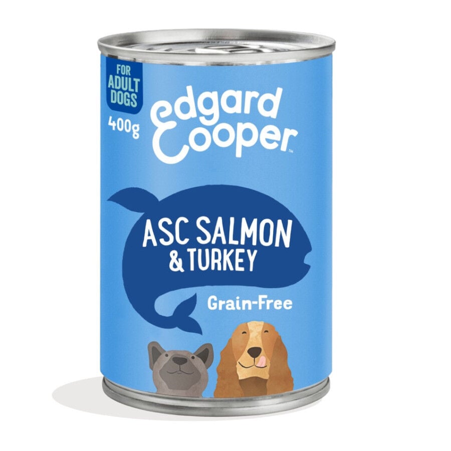 400 g Edgard & Cooper Grain Free Salm&oacute;n y Pavo lata para perros, , large Imagen numero 1
