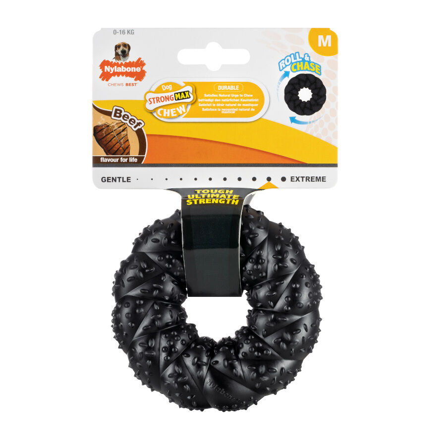 Nylabone Strong Max Braided Chew Anillo Mordedor Sabor a Carne para perros, , large indicador imagen numero 4