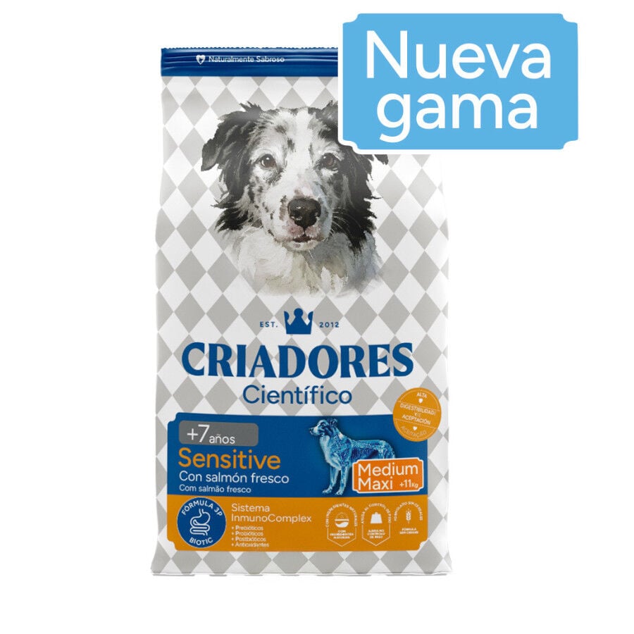 Criadores Cient&iacute;fico Senior Sensitive Medium-Maxi Pienso Salm&oacute;n para perros