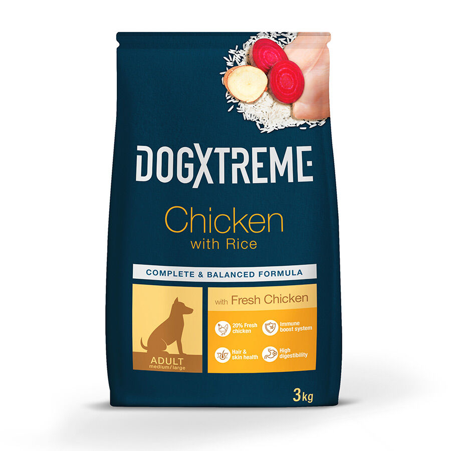 18 kg Dogxtreme Adult Pollo y Arroz pienso, , large Imagen numero 1