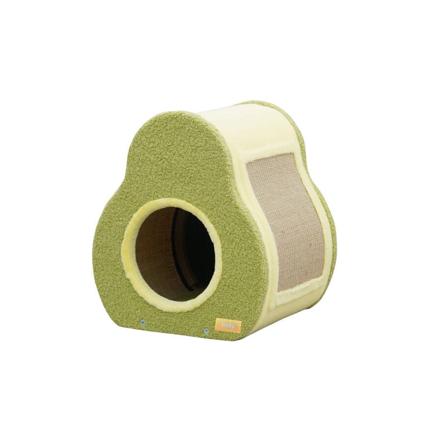 Leeby Alphonse cama nido con rascador en forma de aguacate para gatos, , large Imagen numero 1