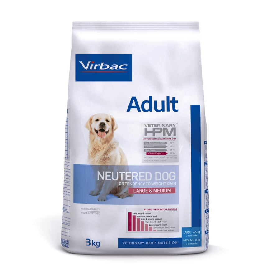 7 kg  Virbac Veterinary HPM Adult Neutered Large y Medium pienso para perros, , large Imagen numero 1