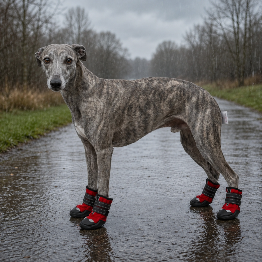 Gotoo Zapatos Rojo y Negro para galgos, , large Imagen numero 1