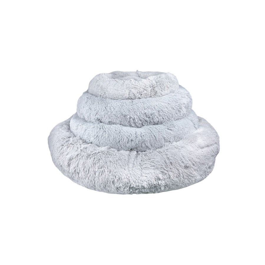 Leeby Cama Donut Anti Estr&eacute;s XXL Gris para personas y perros, , large indicador imagen numero 5