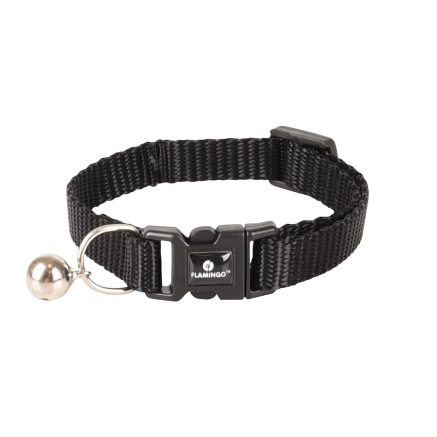 Flamingo Collar Ziggi Negro para gatitos