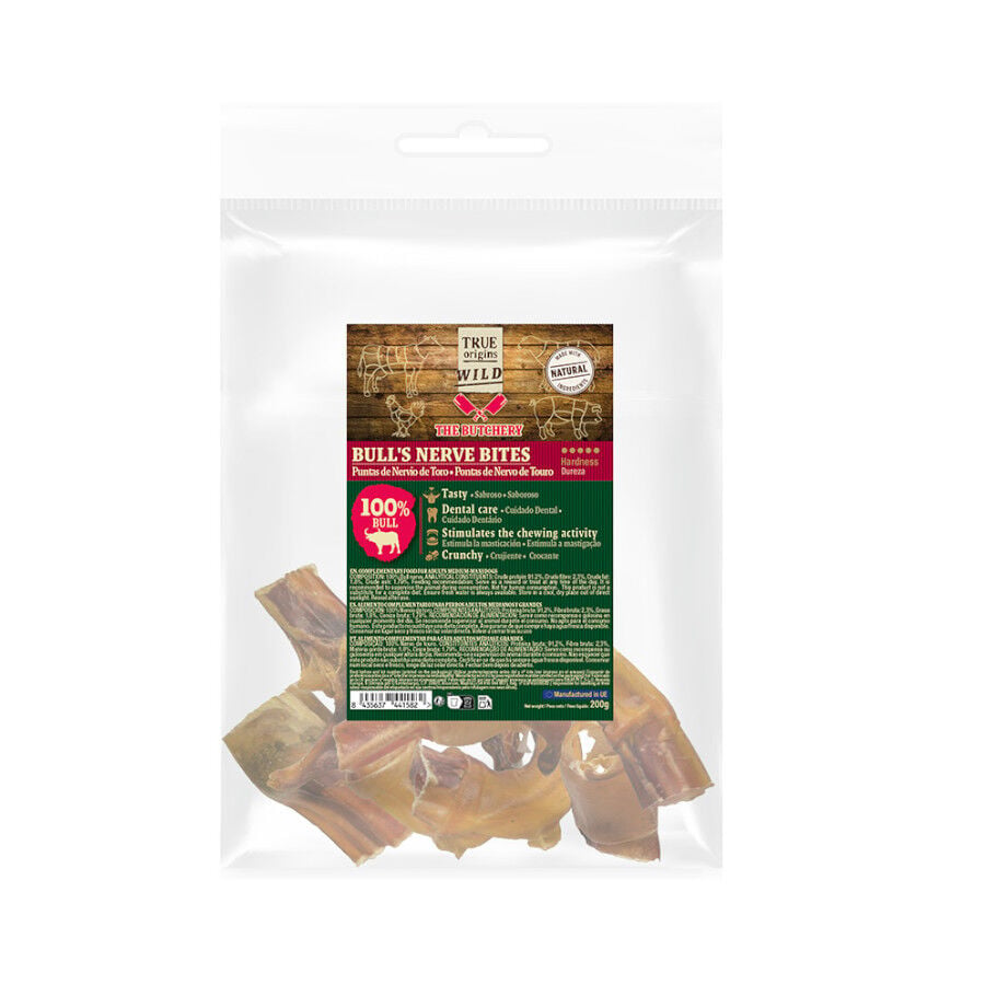 200 g True Origins Wild Puntas Nervio Toro Snack para perros, , large indicador imagen numero 2