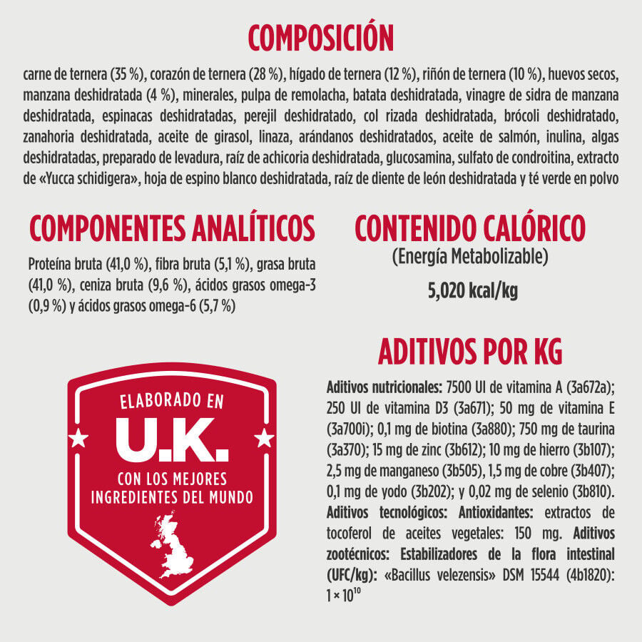 250 g Nulo Toppers Liofilizado Coraz&oacute;n de Ternera con Manzana alimento liofilizado para perros, , large Imagen numero 2