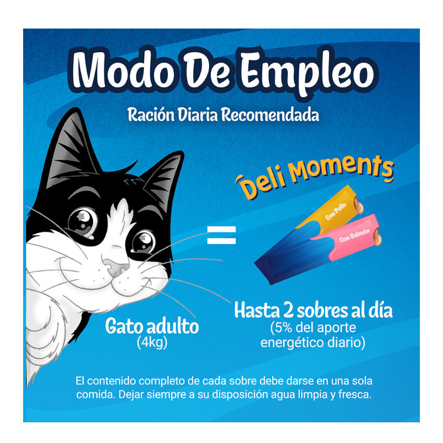 48 sobres x 10 g Felix Deli Moments Snack l&iacute;quido para gatos - Multipack, , large indicador imagen numero 5