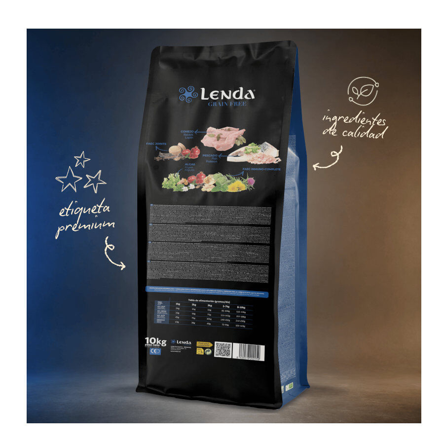 10 kg Lenda Grain Free Conejo puppy pienso para perros, , large Imagen numero 2