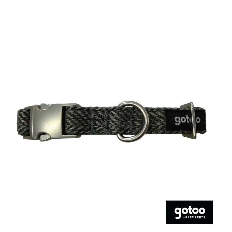 Gotoo Collar espiga gris para perros