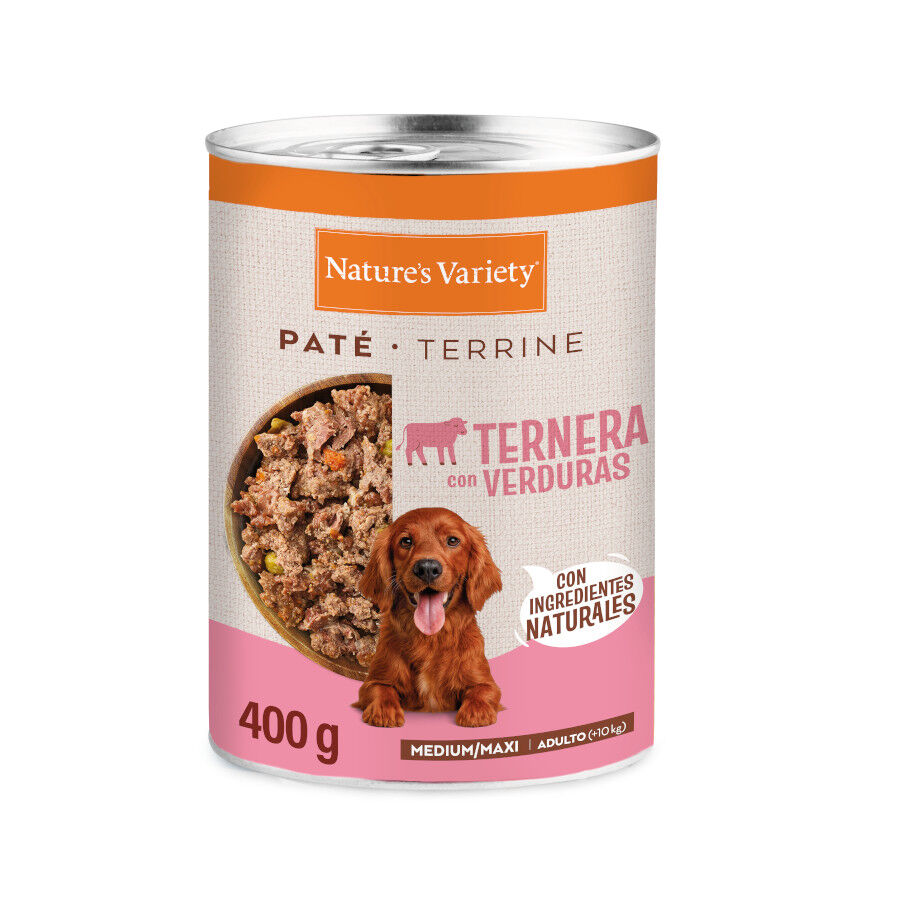 Nature's Variety Pat&eacute; Ternera Lata para perros adultos medium
