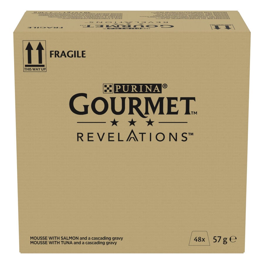 Gourmet Revelations Mousse con Salm&oacute;n y At&uacute;n tarrinas para gatos