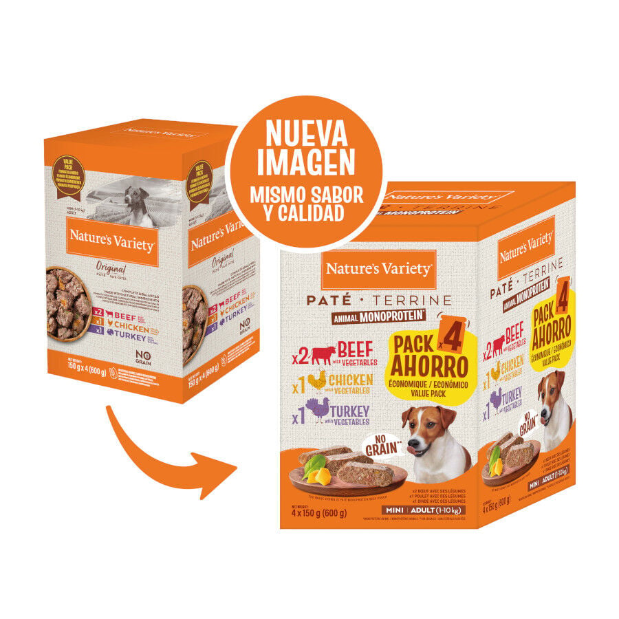 Nature's Variety Adult Mini Pat&eacute; sobre para perros