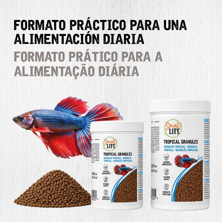 250 ml Small Life Gr&aacute;nulos Tropical Alimento para peces, , large Imagen numero 2