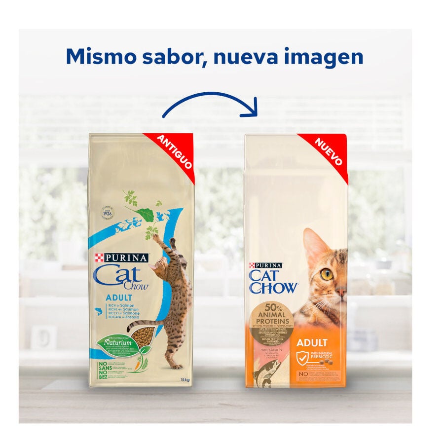 15 kg Cat Chow Adult Salm&oacute;n Pienso para gatos, , large indicador imagen numero 2