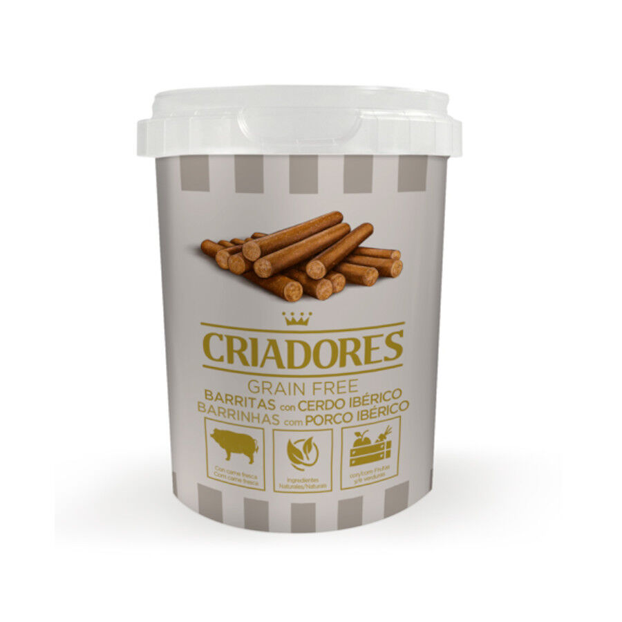 Criadores Barritas Grain Free Cerdo Ib&eacute;rico para perros