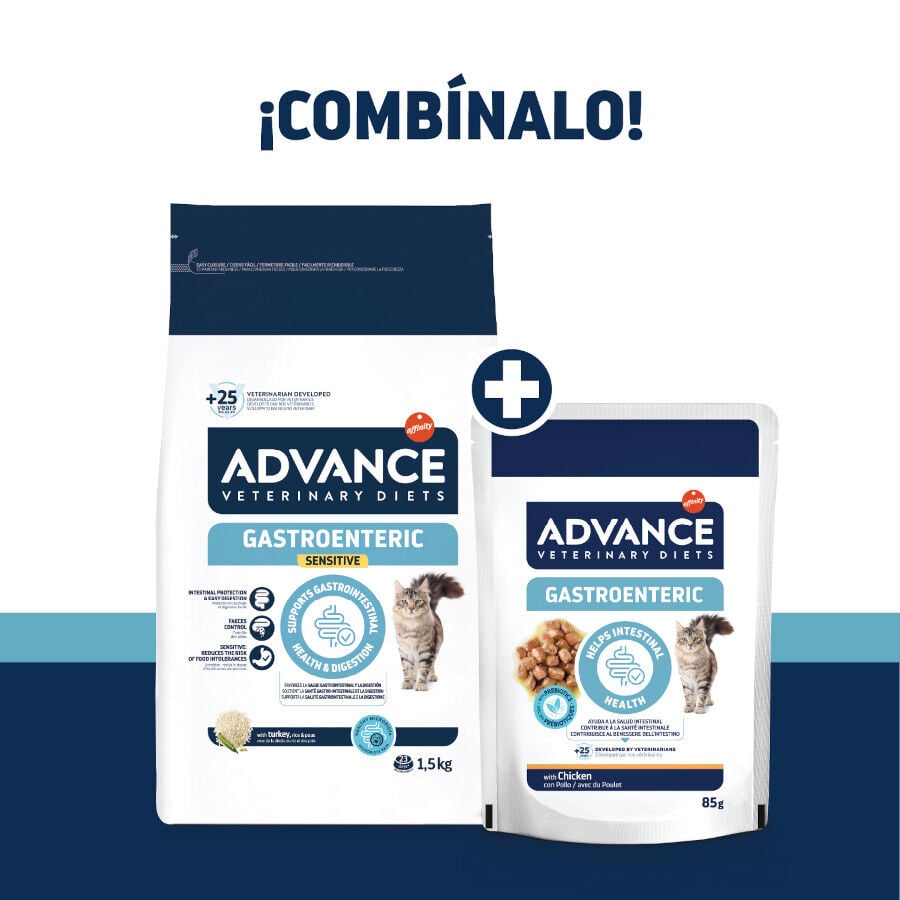 85 g Advance Gastroenteric Pollo sobre para gatos, , large indicador imagen numero 4