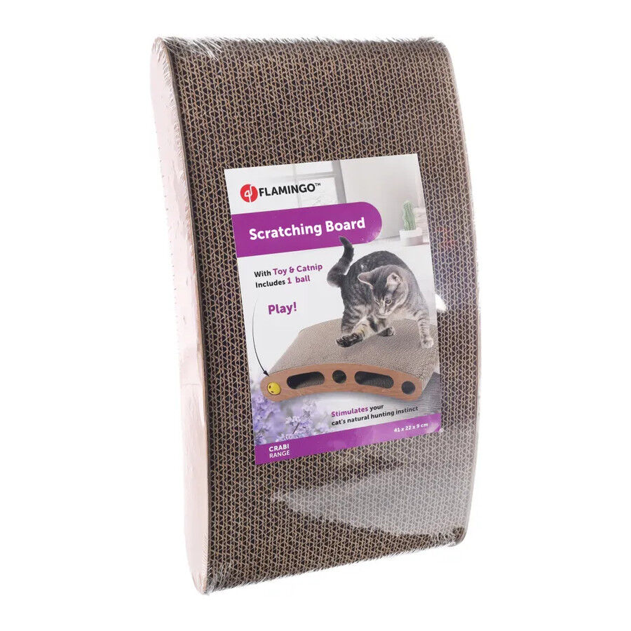 Flamingo Crabi Tabla Rascador con Pelota para gatos, , large Imagen numero 3