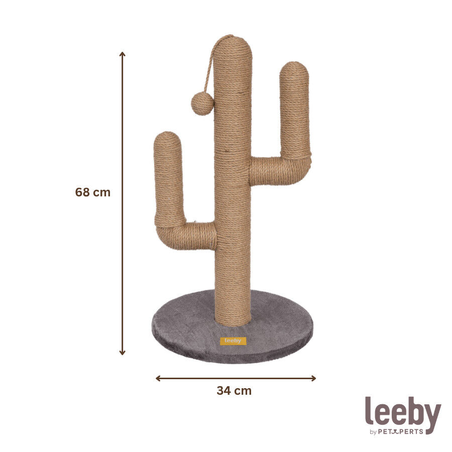 Leeby Carmen Cactus rascador con juguete para gatos, , large indicador imagen numero 4