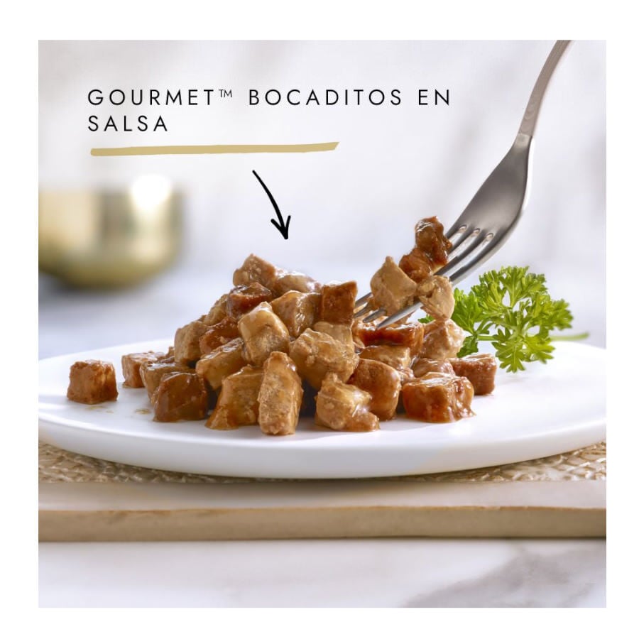 85 g Gourmet Gold Bocaditos Salm&oacute;n y Pollo para gatos, , large indicador imagen numero 2