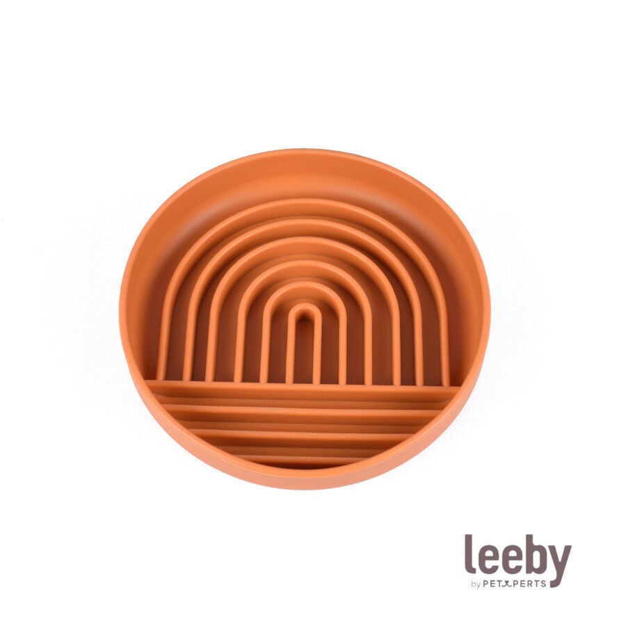 Leeby Comedero Antivoracidad Naranja para perros, , large Imagen numero 2
