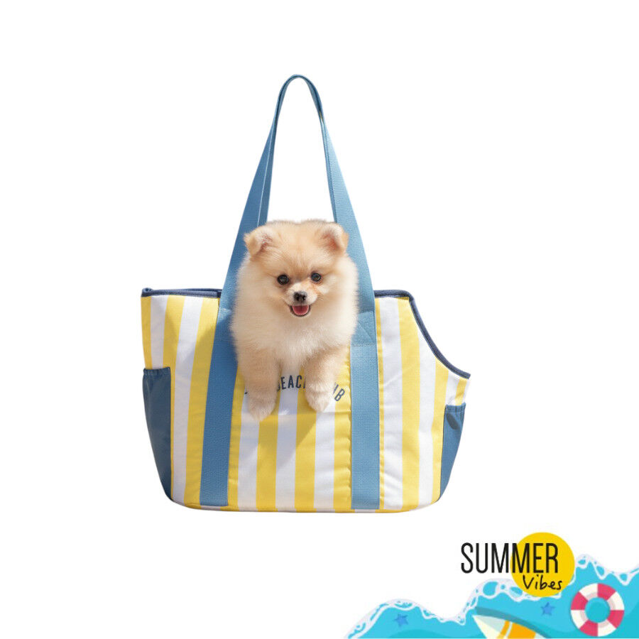Summer Vibes Bolso Amarillo de Rayas para cachorros, , large indicador imagen numero 3
