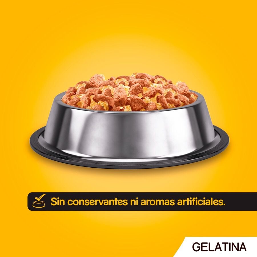 4 sobres x 100 g Pedigree Pollo y Pescado Gelatina en Bolsita para Perros, , large indicador imagen numero 2