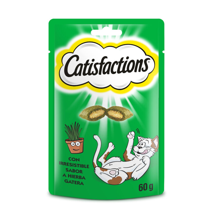 60 g Catisfactions Bocaditos de Hierba Gatera para gatos, , large Imagen numero 1