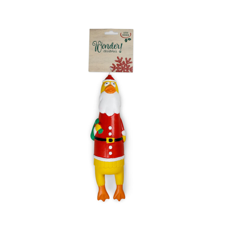 Wonder Christmas Pollo de L&aacute;tex juguete para perros, , large Imagen numero 1