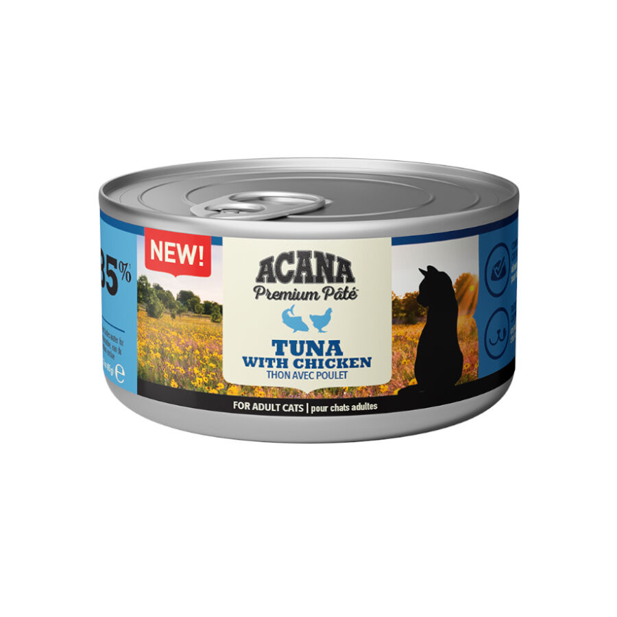 Acana Premium Pat&eacute; At&uacute;n y Pollo lata para gatos