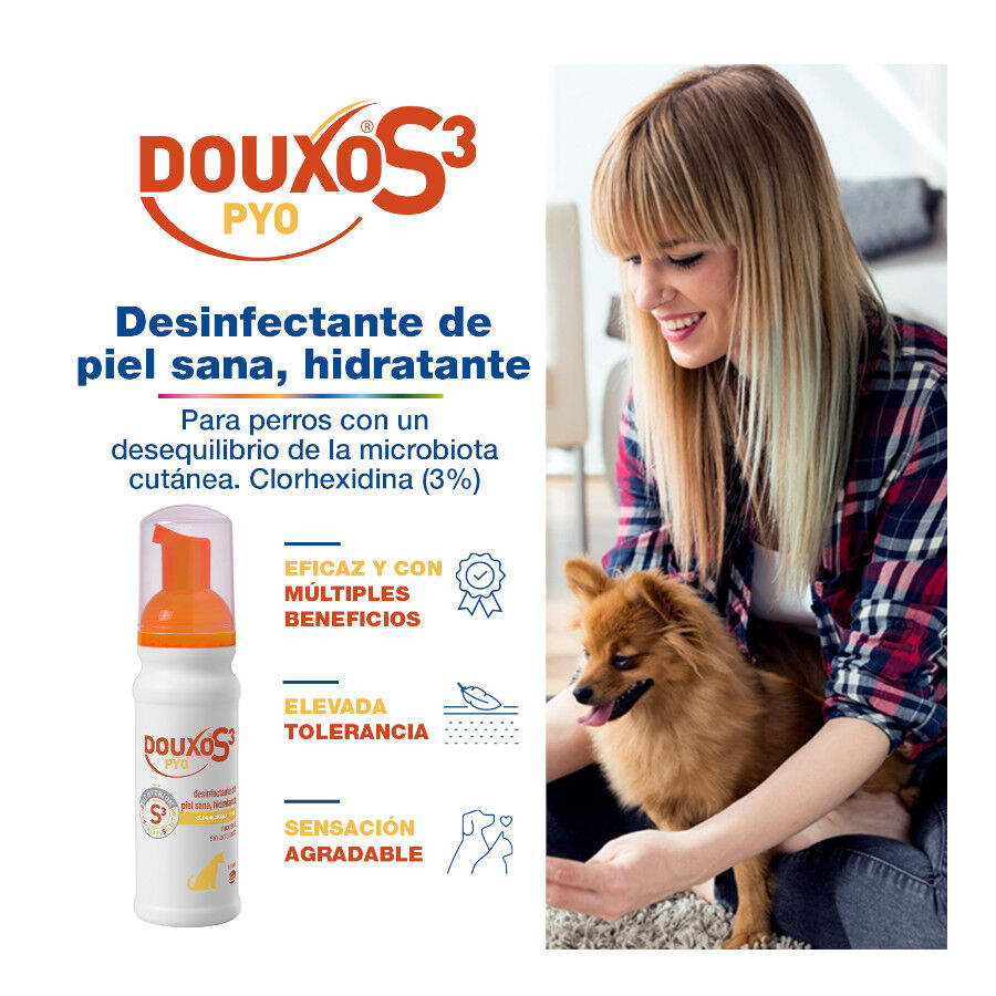 Douxo S3 Pyo Espuma Desinfectante para perros y gatos, , large Imagen numero 2