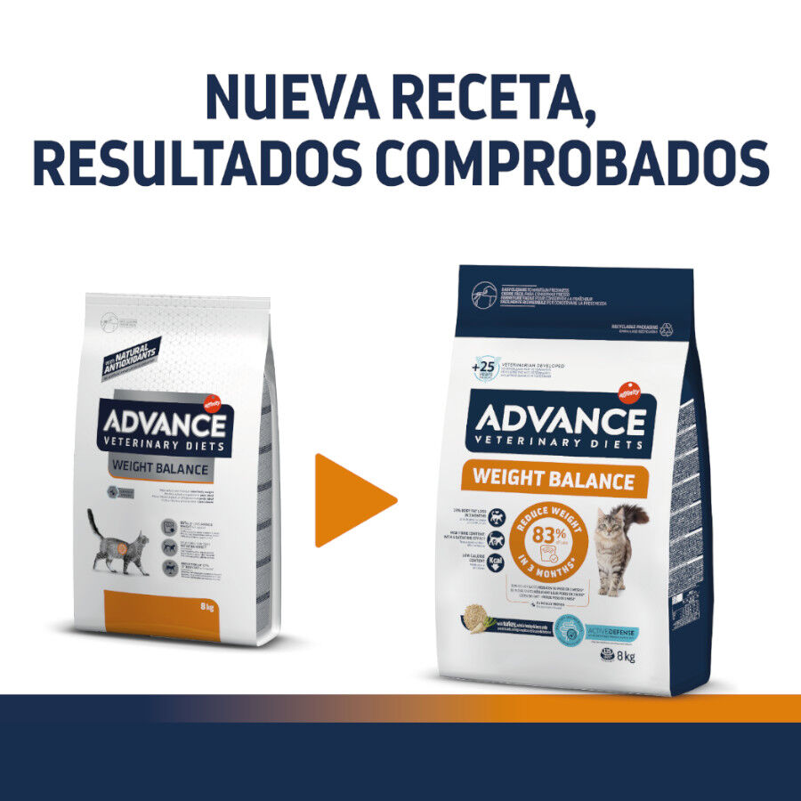 8 kg Advance Veterinary Diets Weight Balance pienso para gatos, , large Imagen numero 2