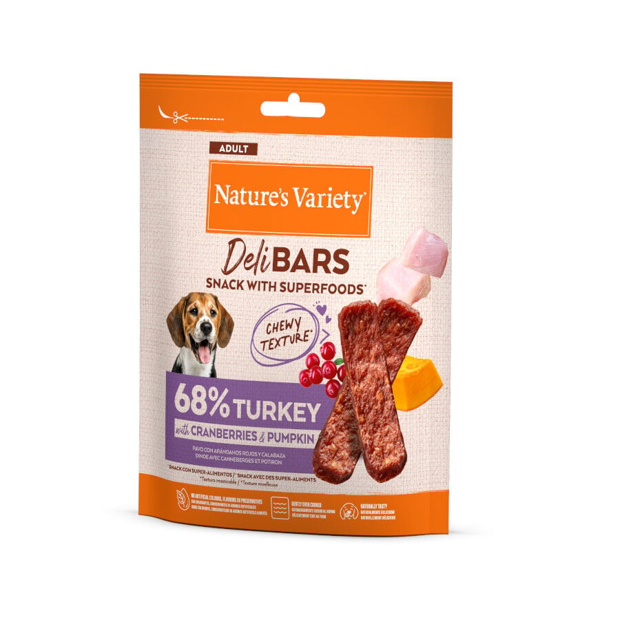 Nature's Variety Barritas Pavo snacks superfood para perros