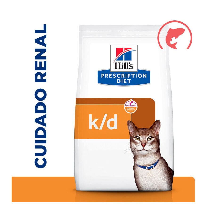 3 kg Hill's Prescription Diet kidney Care k/d salm&oacute;n pienso para gato, , large indicador imagen numero 3