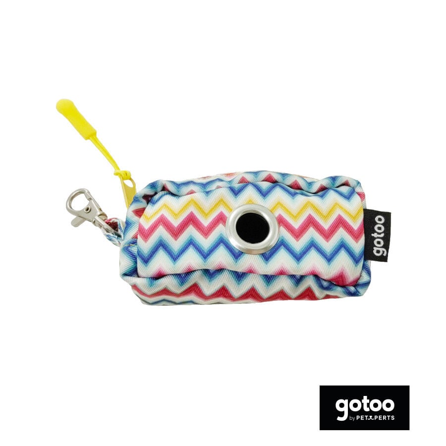 Gotoo Porta bolsas estampado rayas zig-zag para perros, , large Imagen numero 2