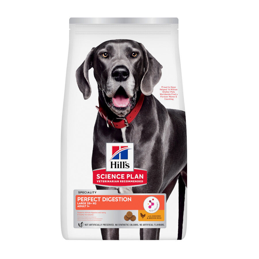 14 kg Hill's Science Plan Perfect Digestion Adult large Pollo pienso para perros, , large indicador imagen numero 1