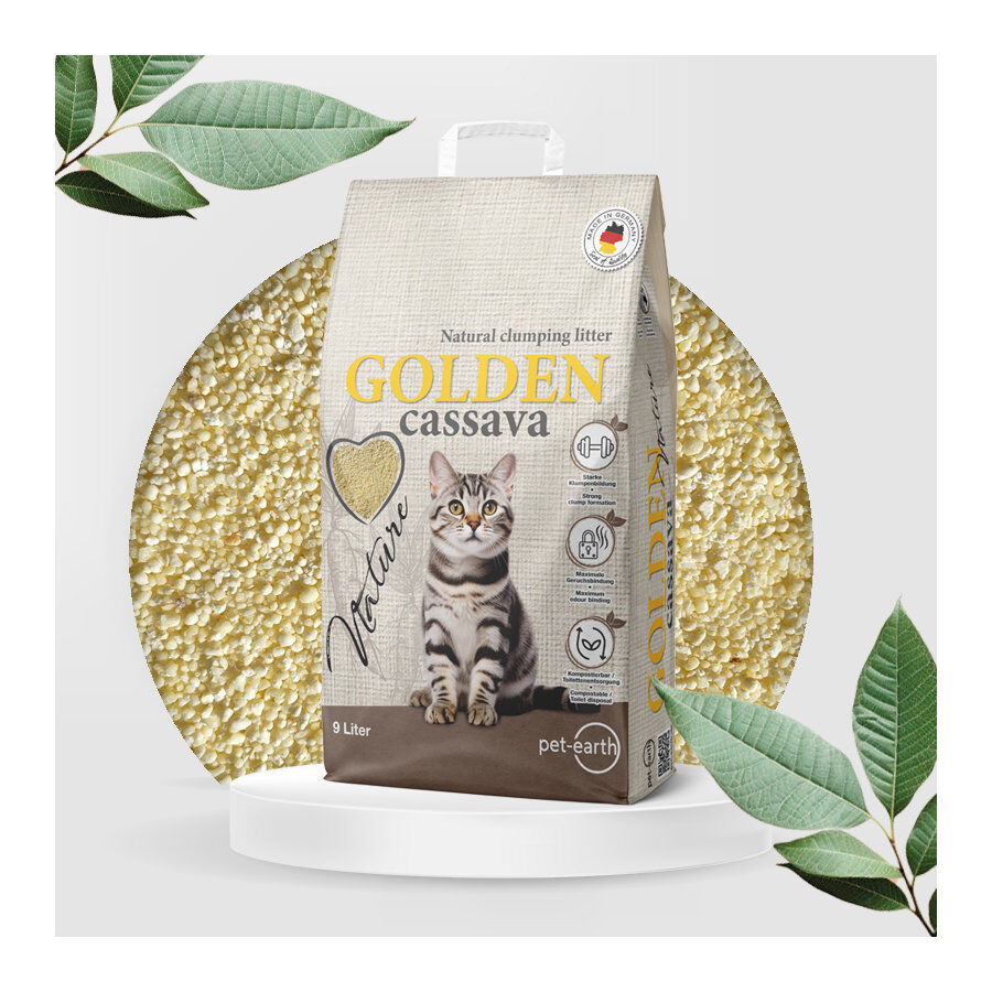 Golden Grey Yuca Arena Aglomerante para gatos, , large Imagen numero 1