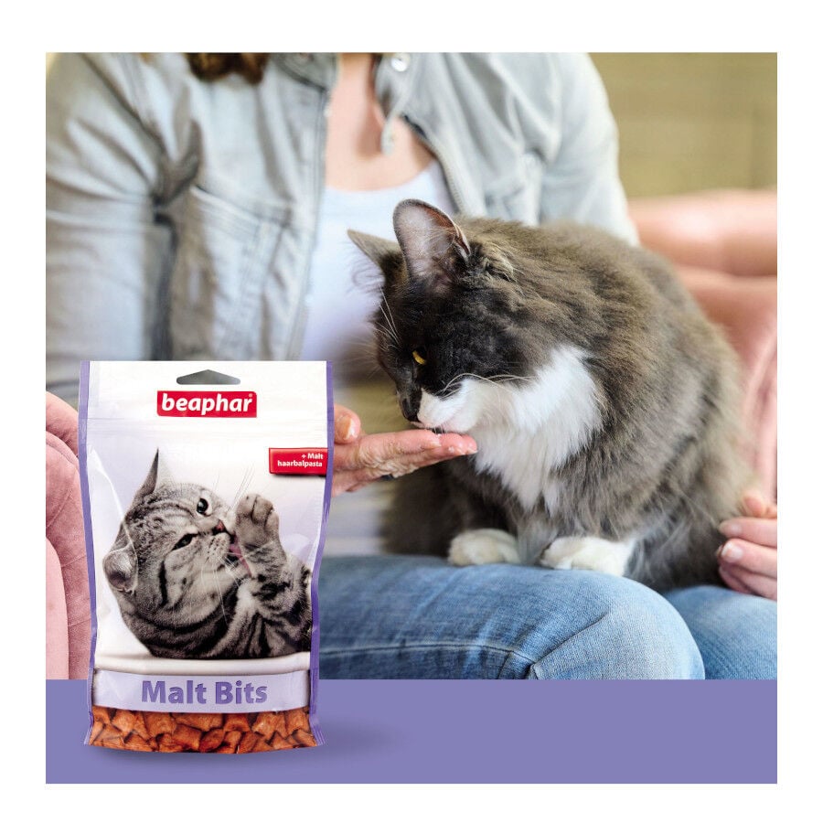 150 g Beaphar Bocaditos Malt Bits para gatos, , large indicador imagen numero 3