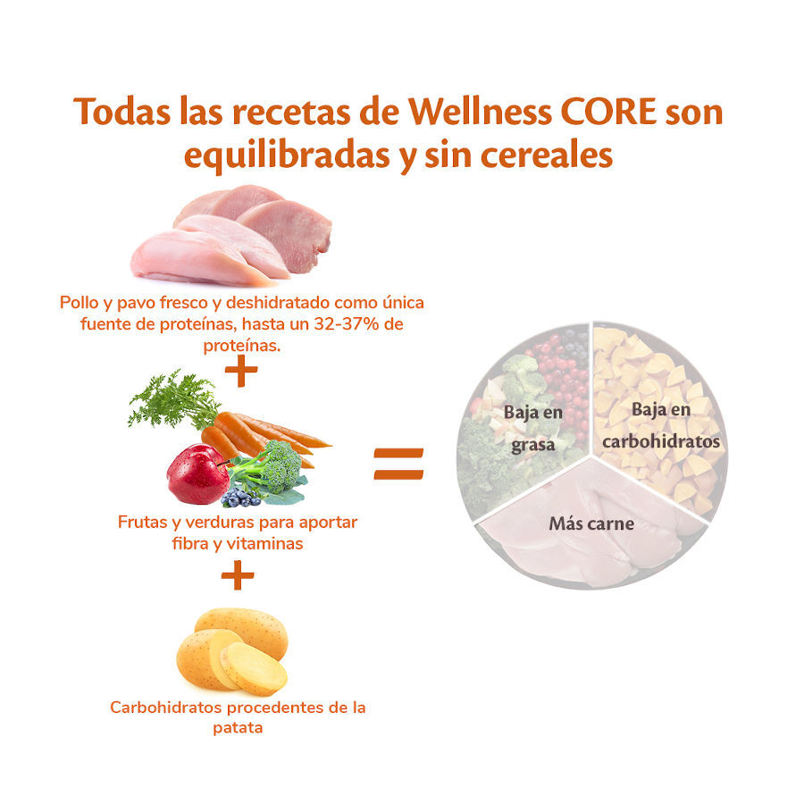 10 kg Wellness Core Adult Medium/Large Healthy Pavo Low Fat pienso para perros, , large indicador imagen numero 4