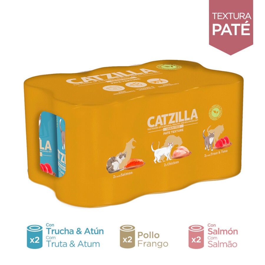 Catzilla Adult Grain Pat&eacute; latas para gatos