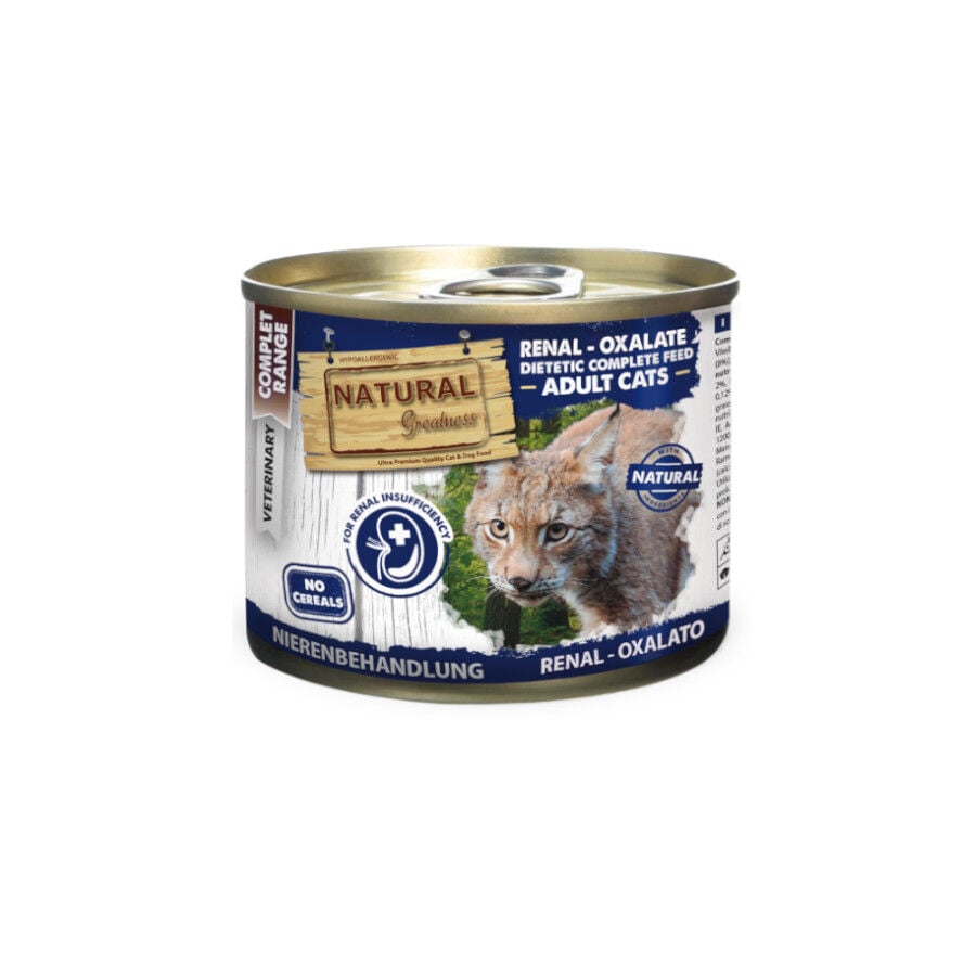 Natural Greatness Renal-Oxalate Pollo Comida H&uacute;meda para gatos