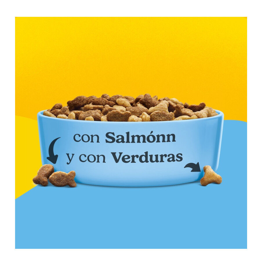 4 kg Purina Friskies Adult Pienso para gatos con salm&oacute;n y verduras, , large indicador imagen numero 4