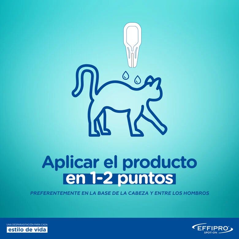 Effipro Pipetas Antiparasitarias para gatos, , large indicador imagen numero 6