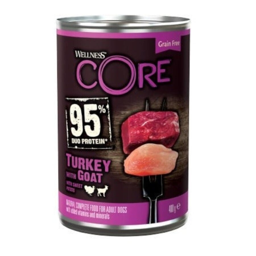 400 g Wellness Core Pavo y Cabra Lata para perros, , large Imagen numero 1